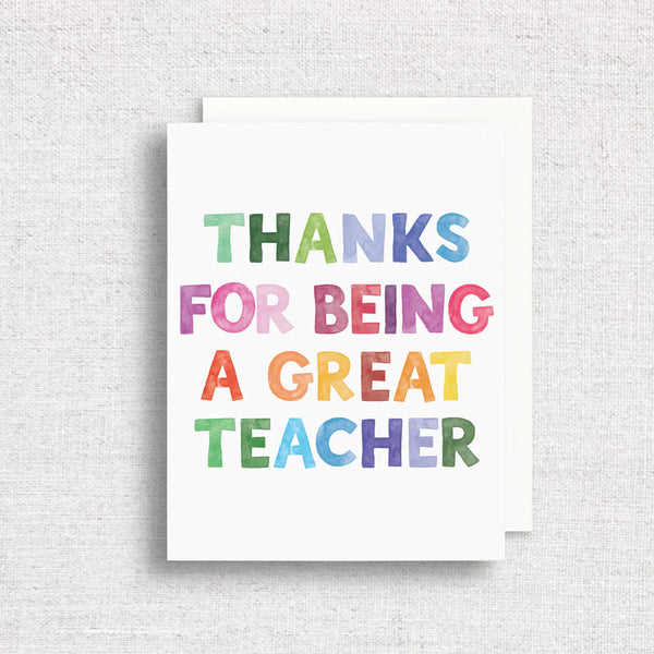 Great Teacher Greeting Card