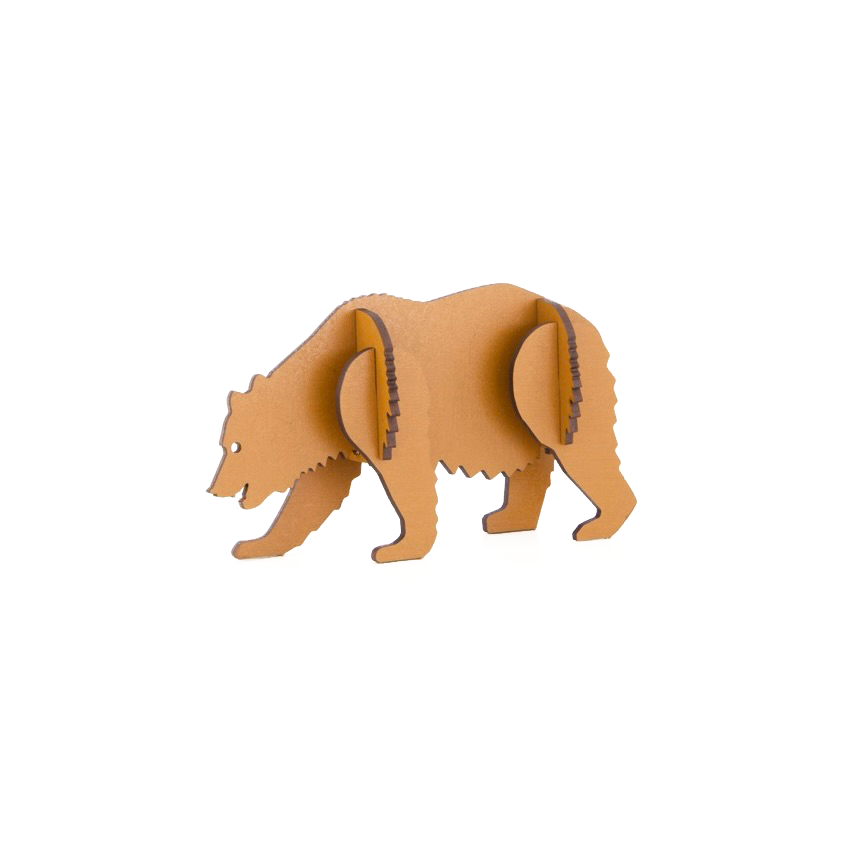 Grizzly Bear, 3D Wooden Kit