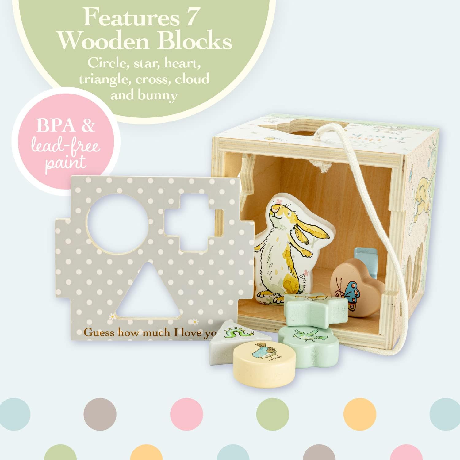 Guess How Much I Love You Wooden Montessori Shape Sorter