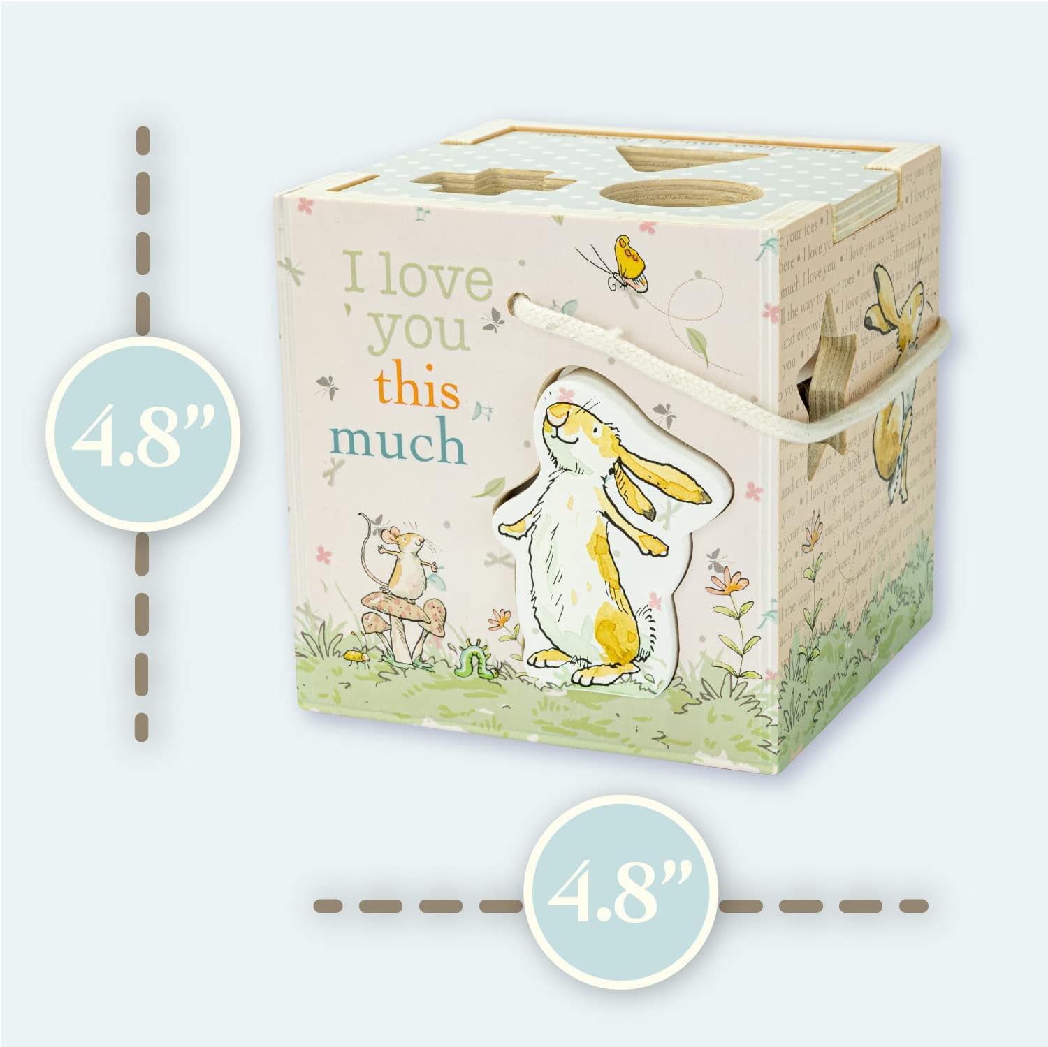 Guess How Much I Love You Wooden Montessori Shape Sorter
