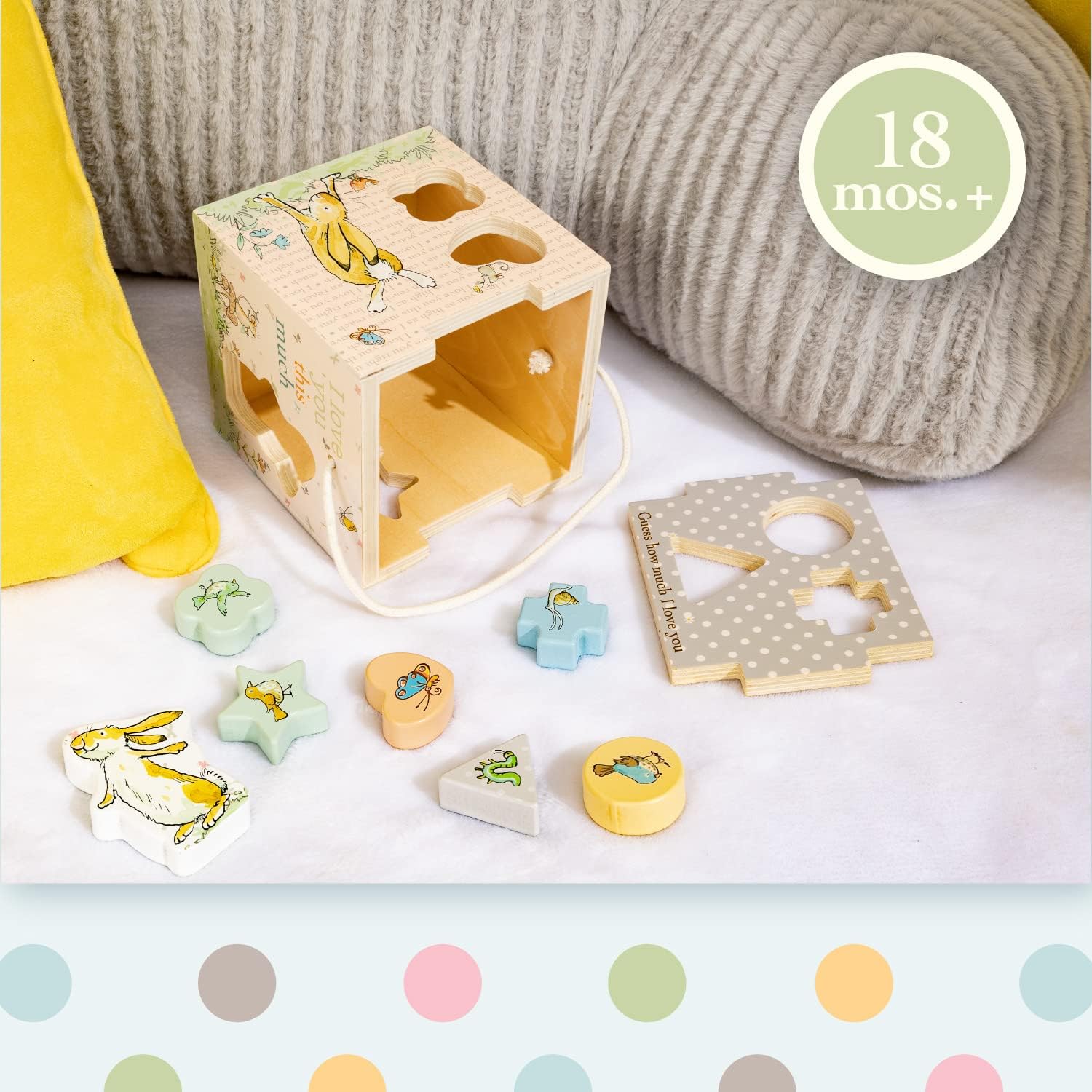 Guess How Much I Love You Wooden Montessori Shape Sorter