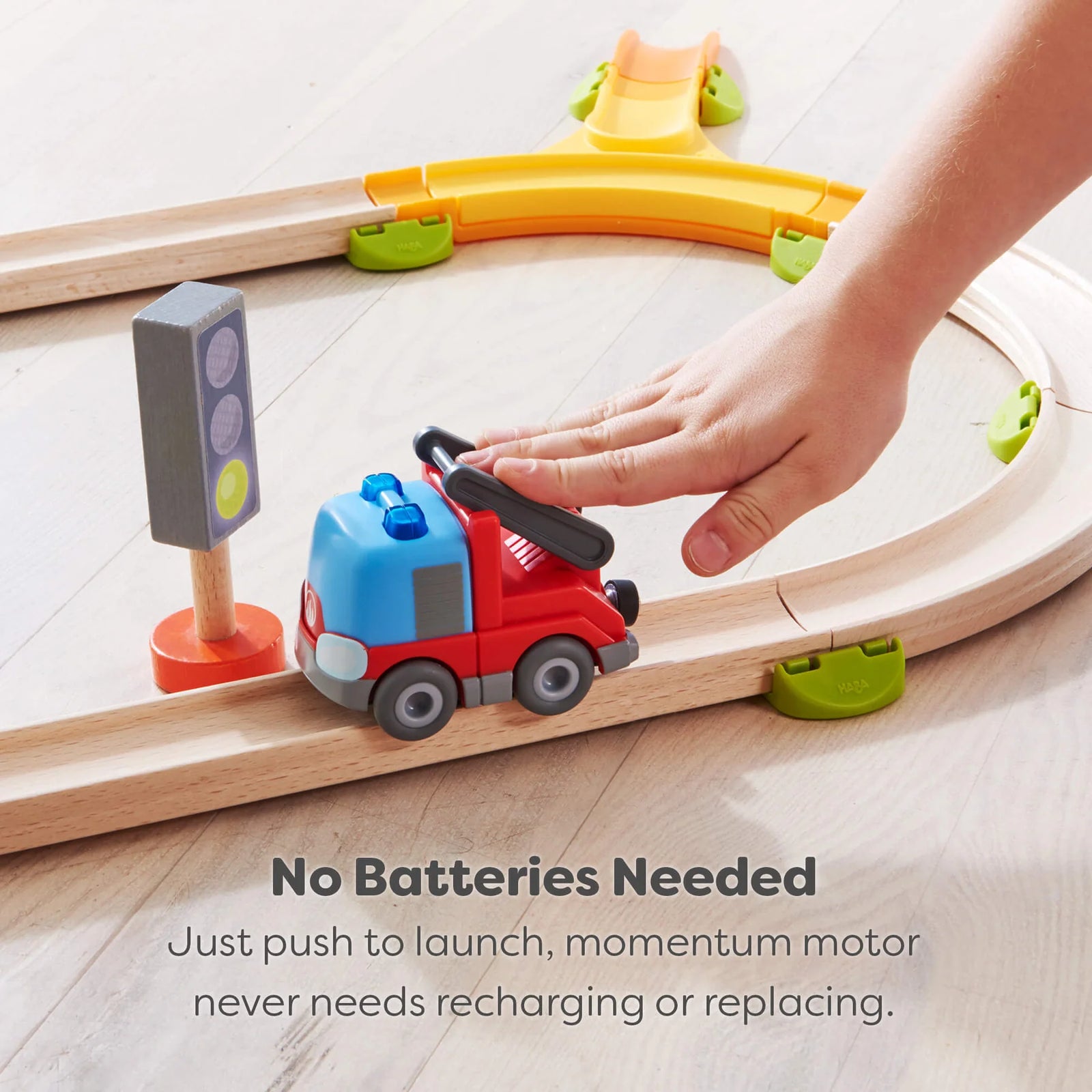 HABA Cars Fire Truck with Ladder & Momentum Motor