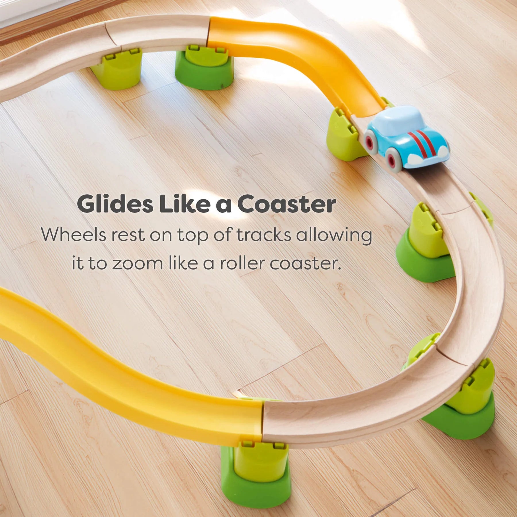 HABA Cars Light Blue Speedster with Momentum Motor