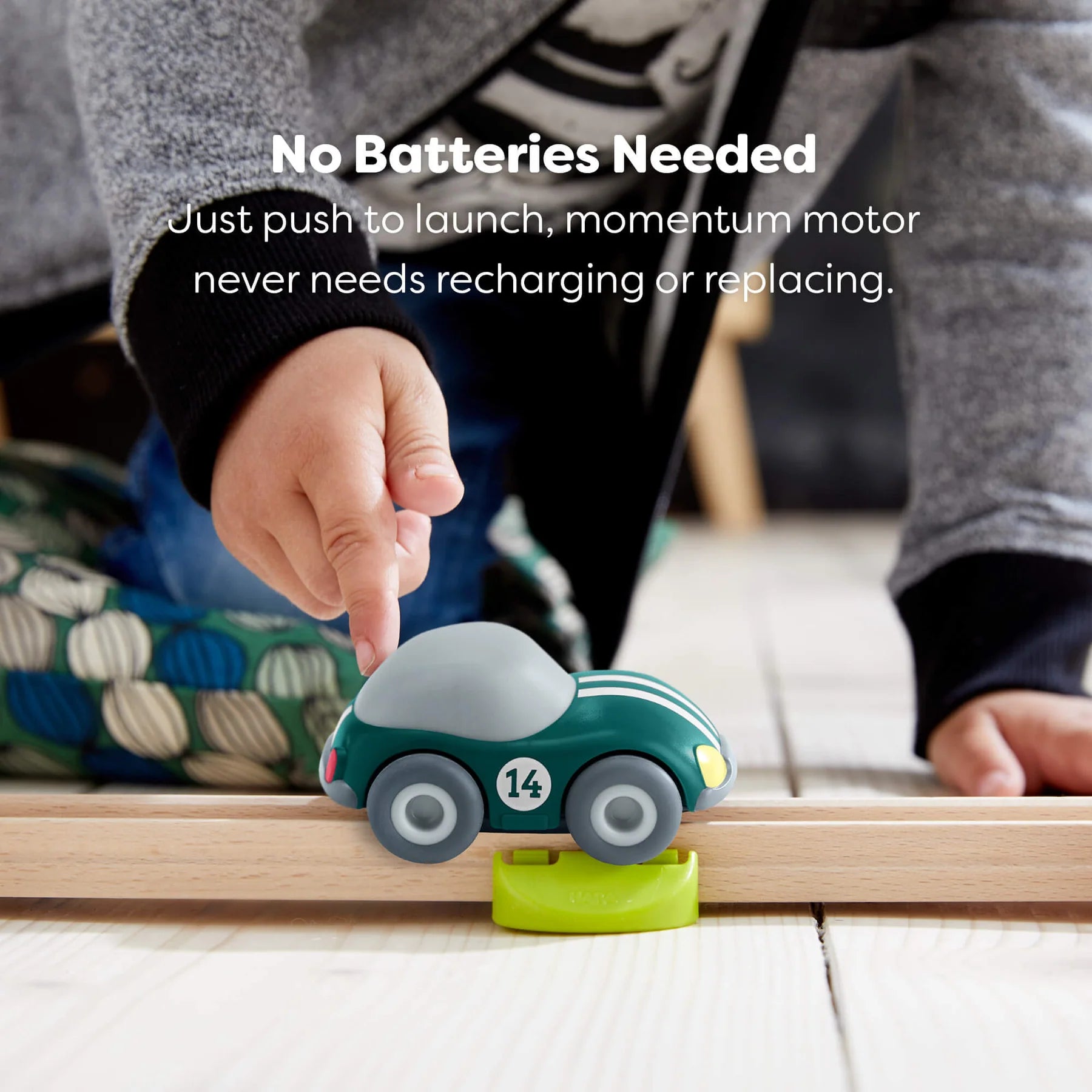 HABA Cars Green Speedster with Momentum Motor - Recycled