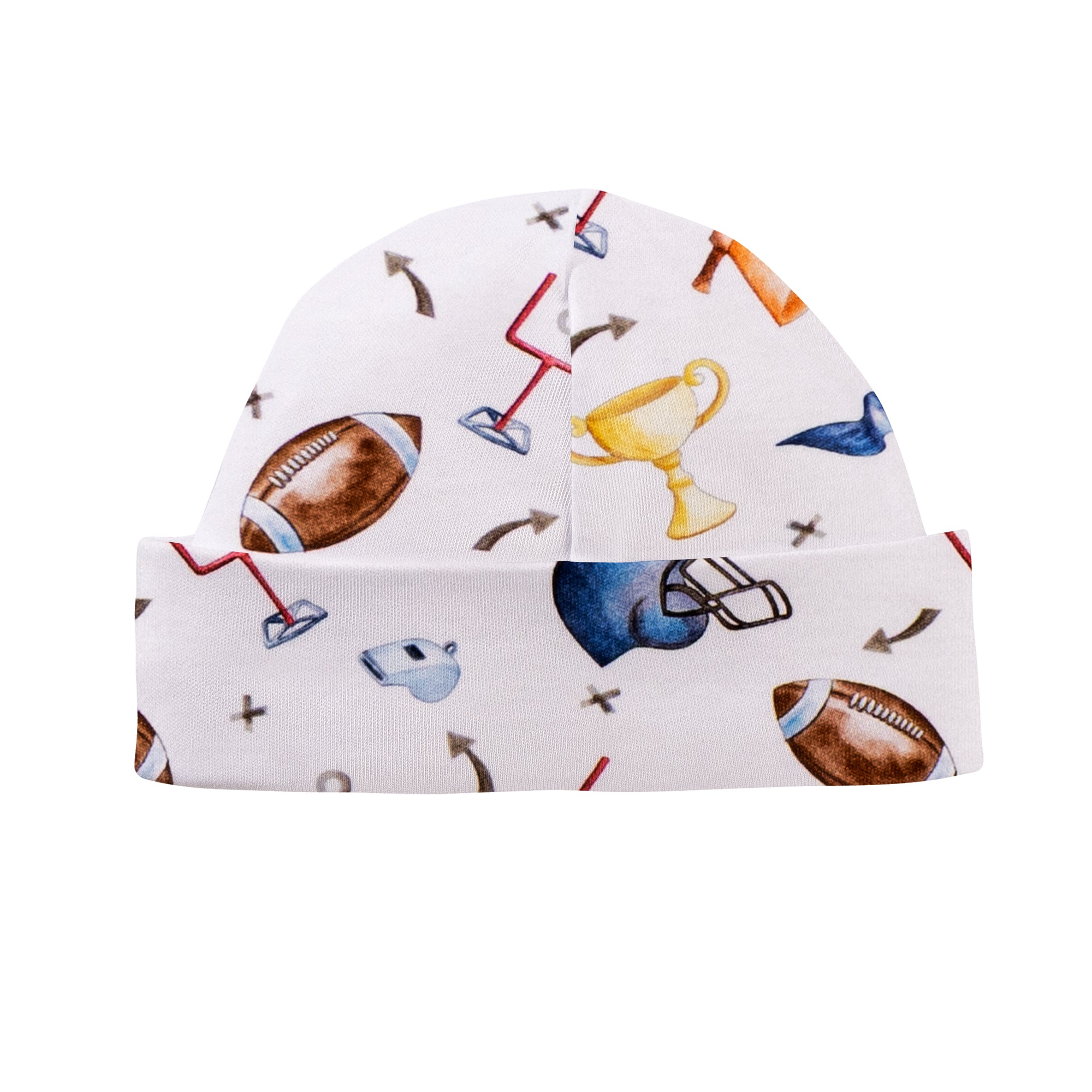 Baby Club Chic Game Day Printed Pima Hat