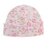 Baby Club Chic Velvet Petals Printed Pima Hat with Ruffle