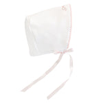 Baby Club Chic Pretty Bows Bonnet with Crochet Trim