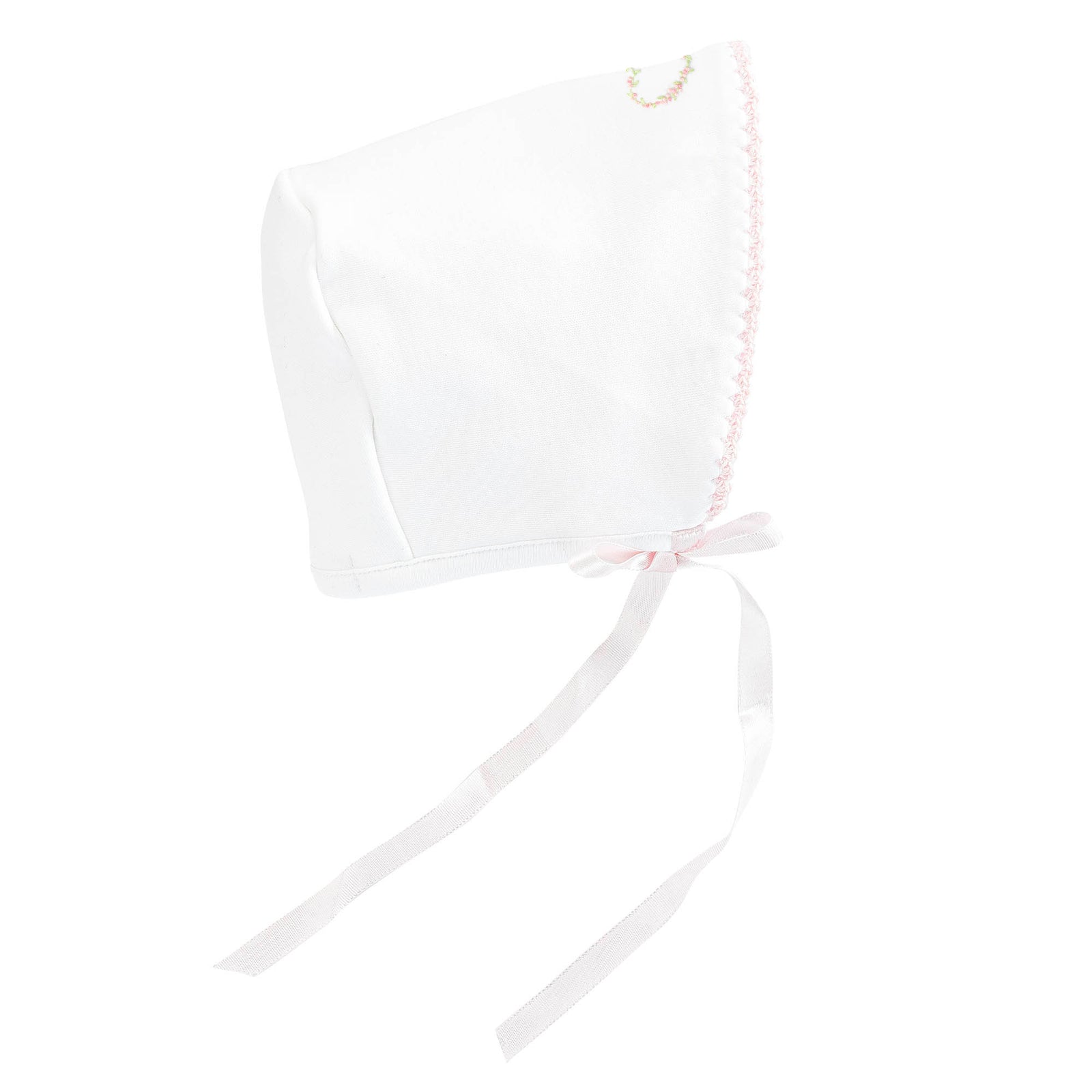 Baby Club Chic Sweet Heart Bonnet with Crochet Trim