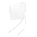 Baby Club Chic Sweet Heart Bonnet with Crochet Trim