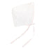 Sweet Heart, Bonnet with Pink Crochet Trim