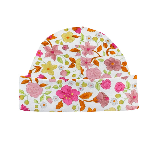 Blossom In Fall Printed Round Hat