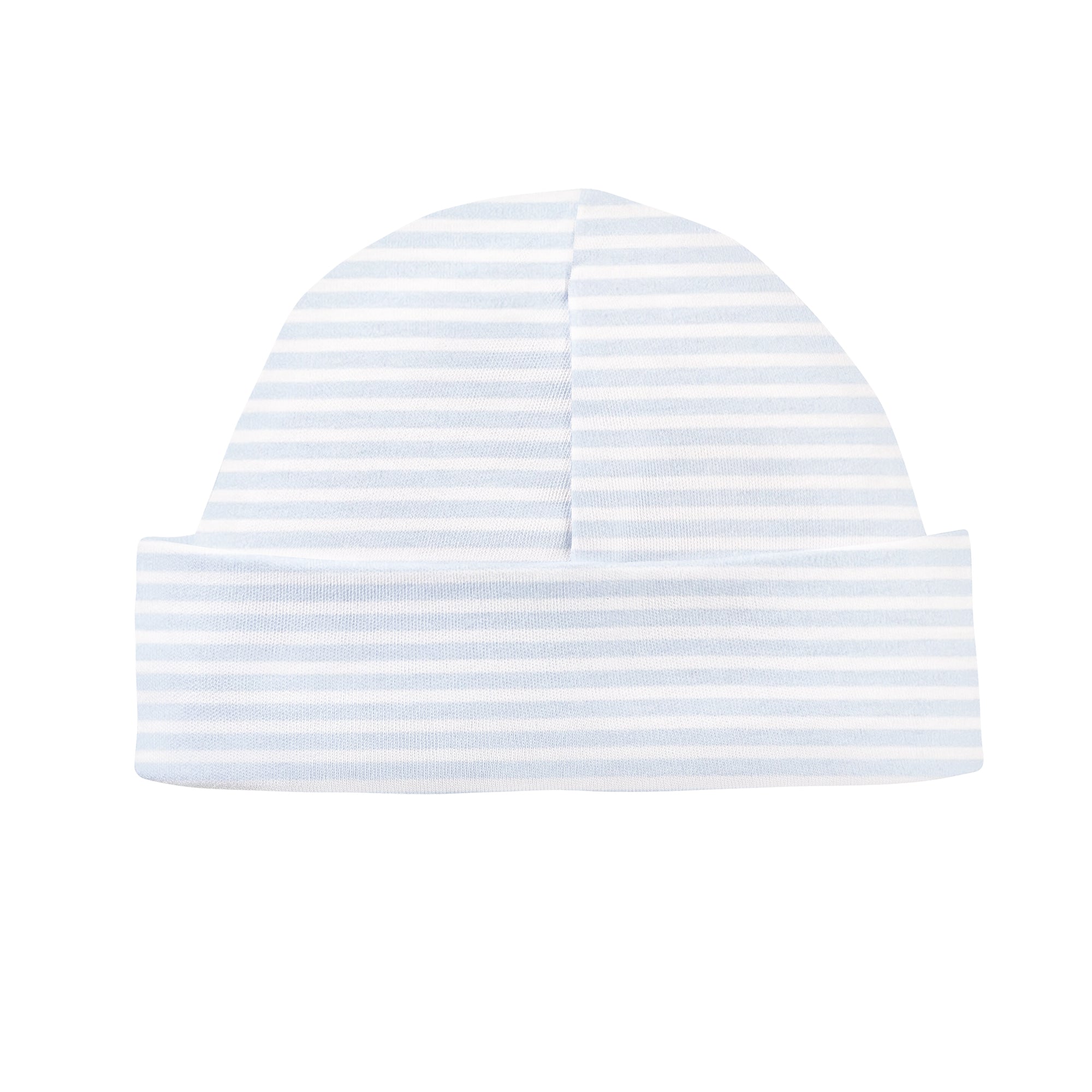 Light Blue Stripes Printed Round Hat