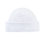 Light Blue Stripes Printed Round Hat