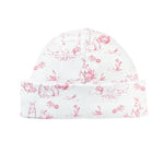 Baby Club Chic Pink Toile Bunnies Round Hat