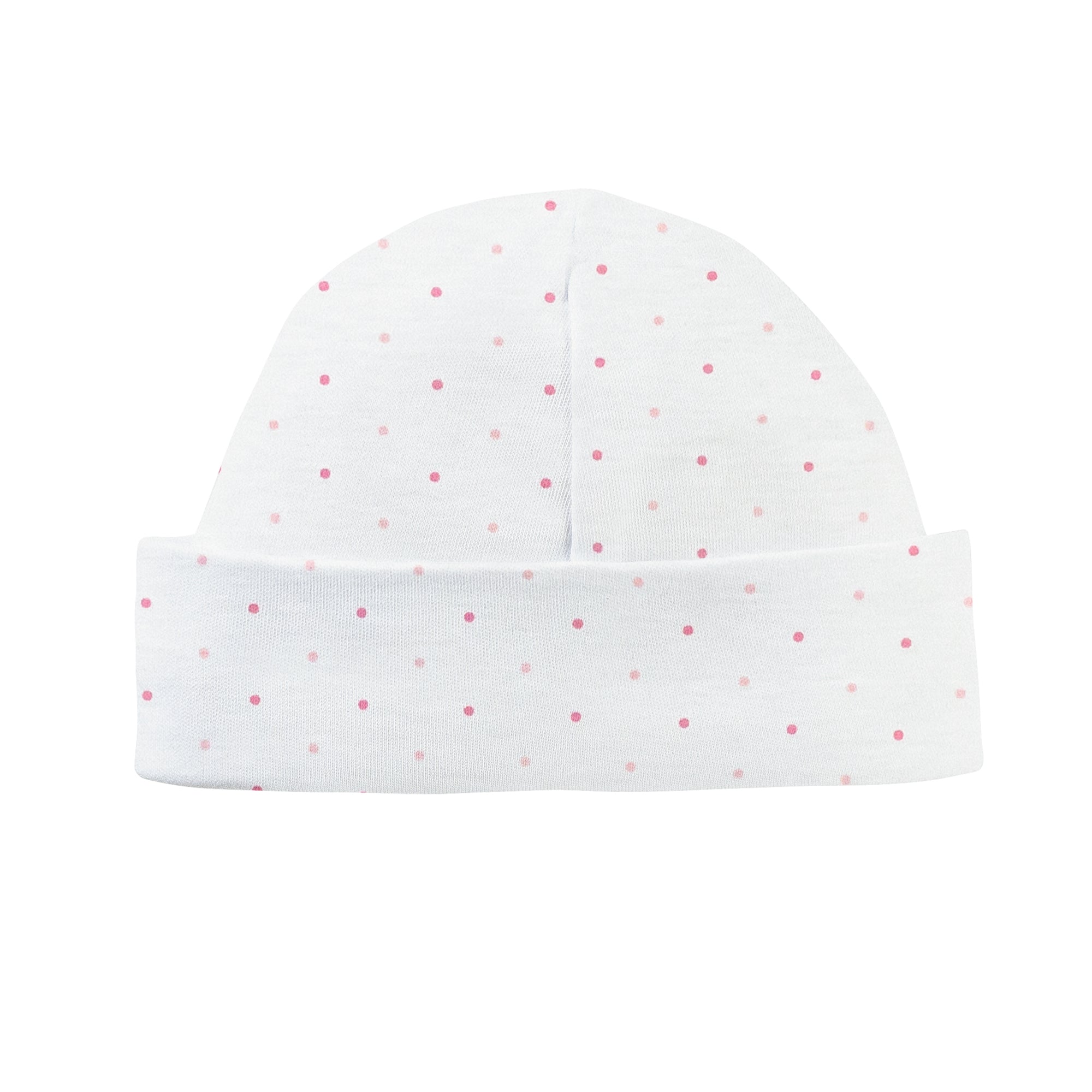 Pink Dots Printed Round Hat