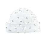 Blue Little Stars Printed Round Hat
