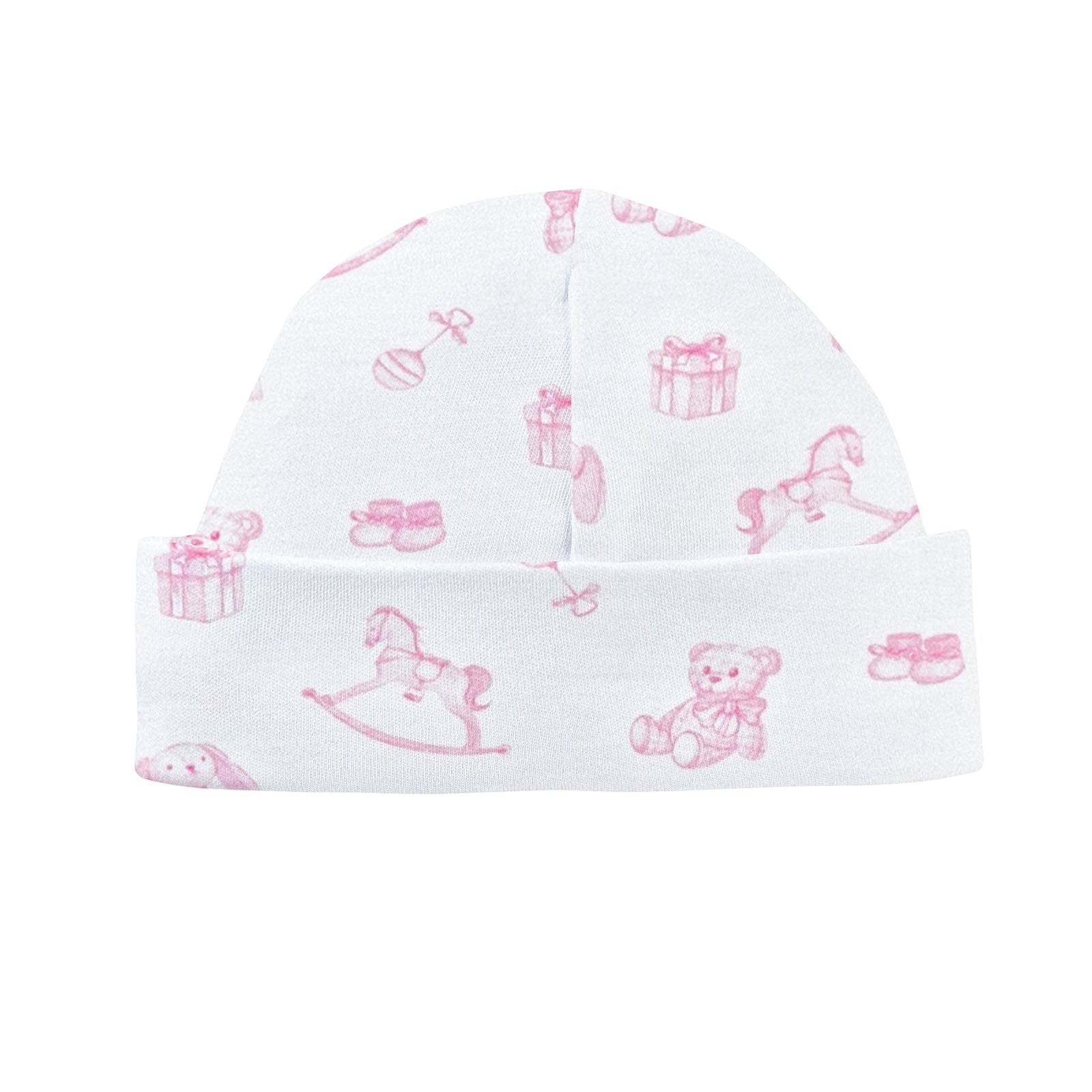 Tiny Baby Toys - Girl Printed Round Hat, Pink