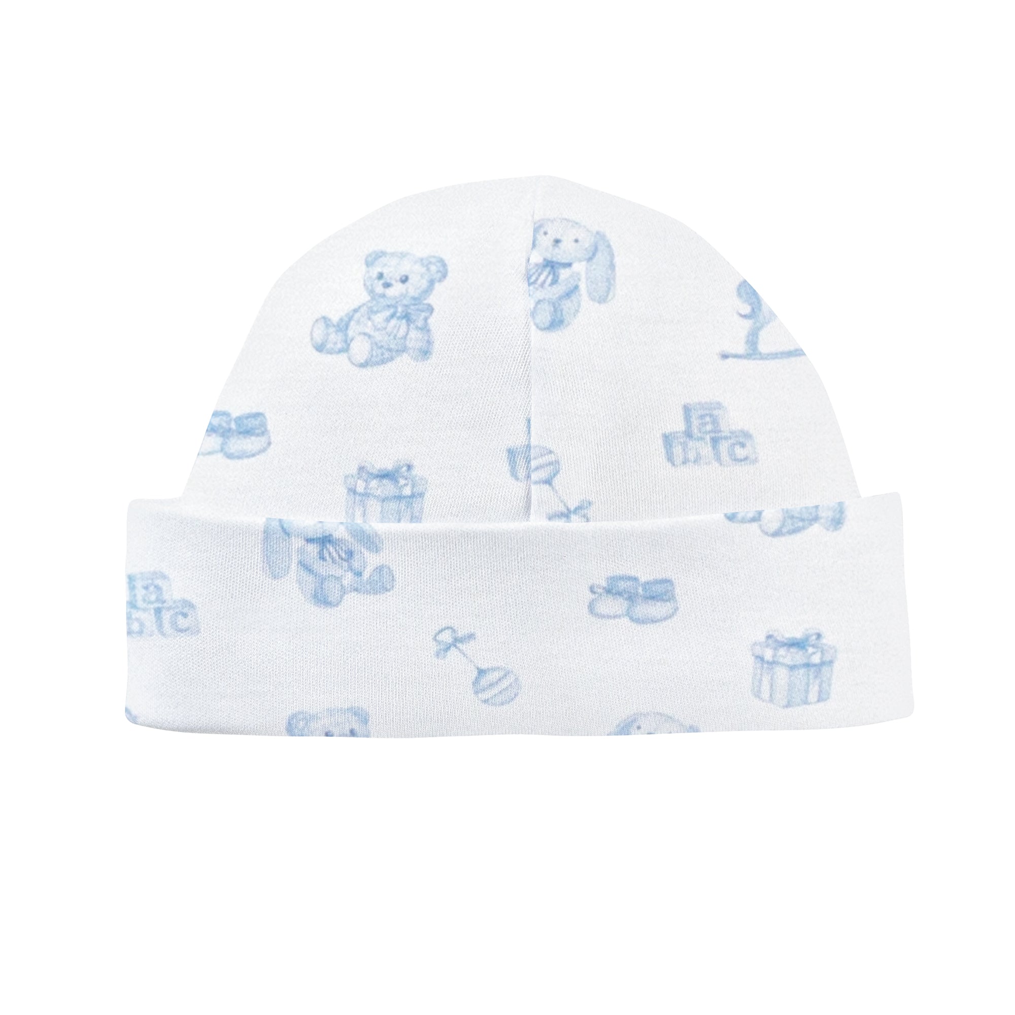Tiny Baby Toys - Boy Printed Round Hat, Blue