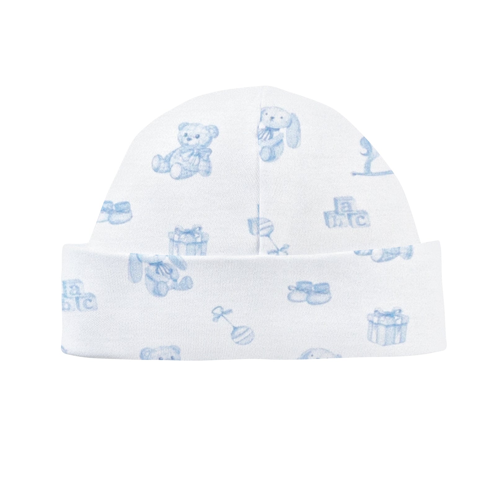 Tiny Baby Toys - Boy Printed Round Hat, Blue