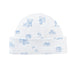Baby Club Chic Tiny Baby Toys - Boy Printed Round Hat, Blue