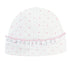 Baby Club Chic Pink Dots Round Hat with Ruffle