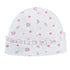 Tiny Rosebud Printed Hat w/Ruffle
