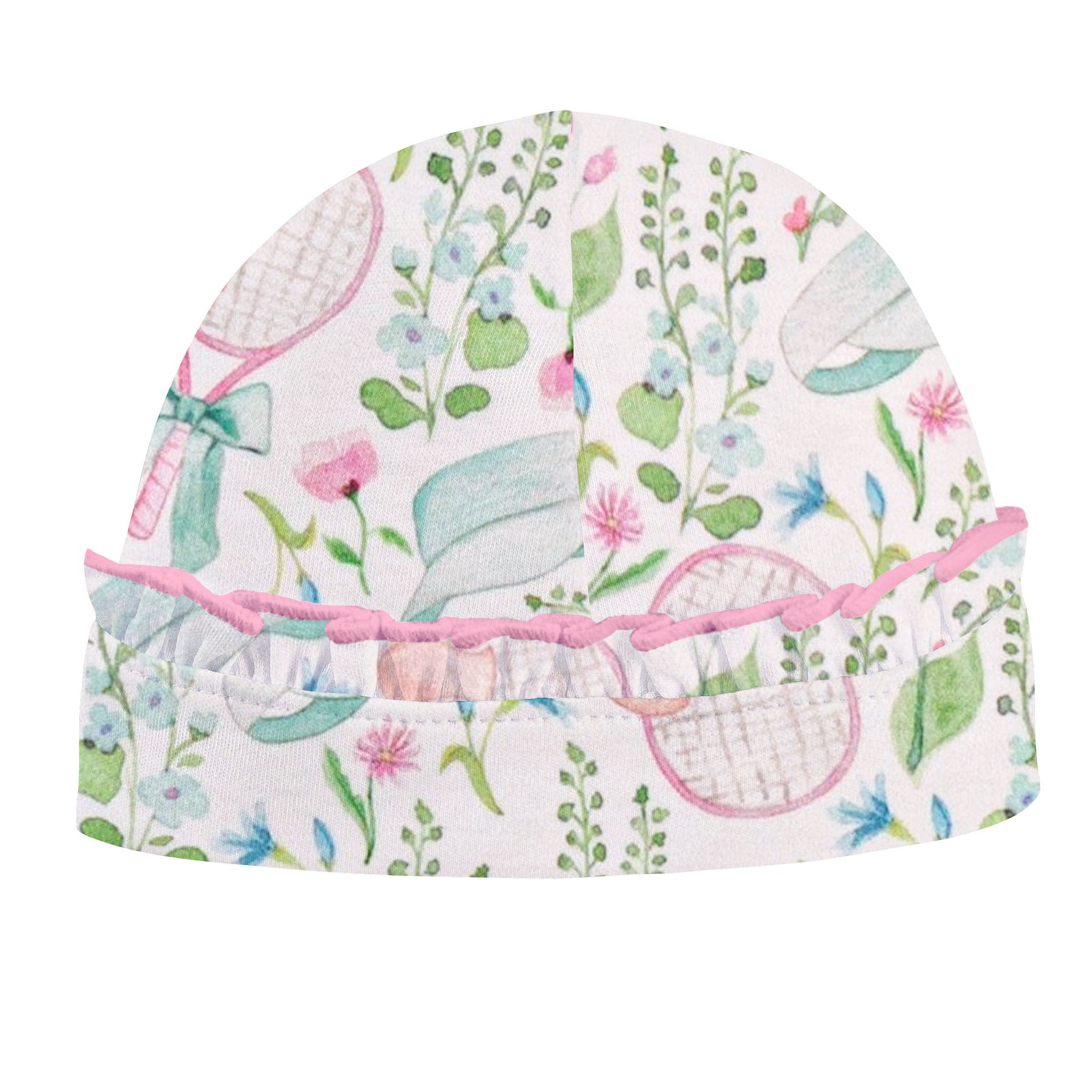 Baby Club Chic Tennis Twirls Hat with Ruffle Round Hat