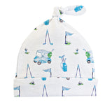 Baby Club Chic Light Blue Golf Hat With Knot