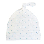 Baby Club Chic Blue Dots Hat with Knot