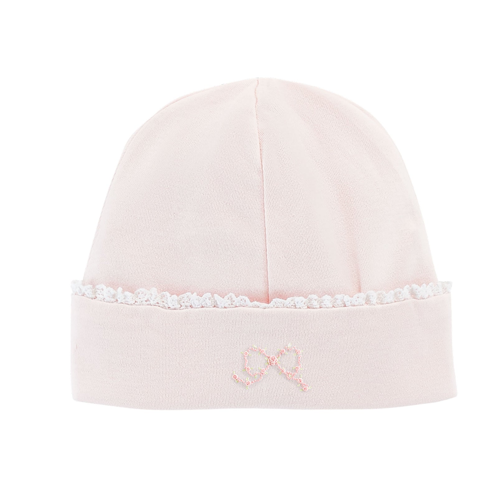 Baby Club Chic Pretty Bows Hat with Lace Trim