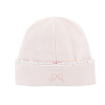 Baby Club Chic Pretty Bows Hat with Lace Trim