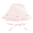 Baby Club Chic Sweet Roses Ruffled Bonnet with Embroidery