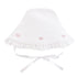 Baby Club Chic Little Bows Ruffled Ruffled Bonnet with Embroidery