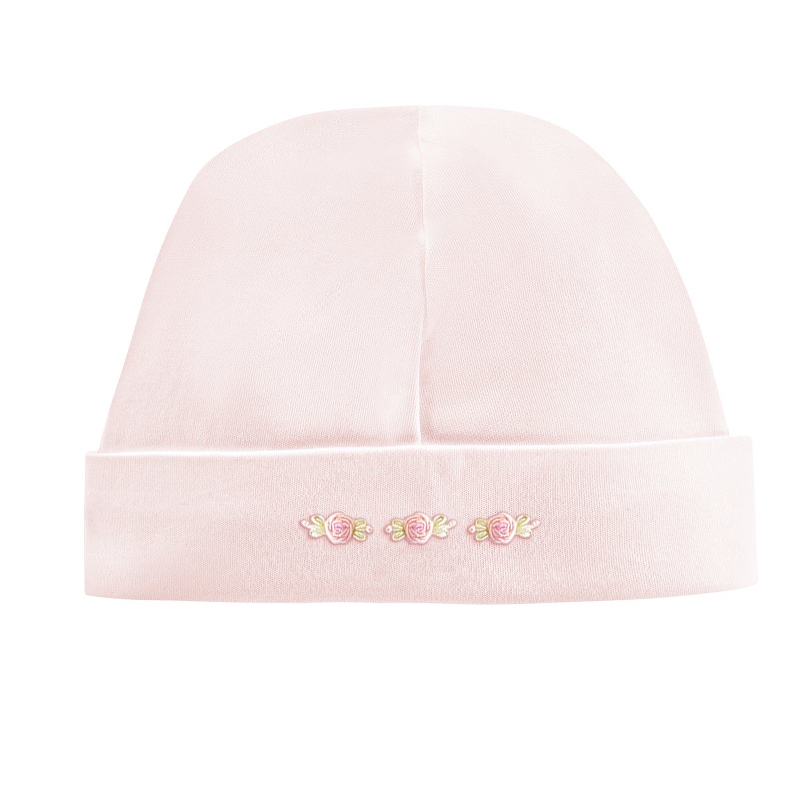 Baby Club Chic Sweet Roses Beanie Hat with Embroidery