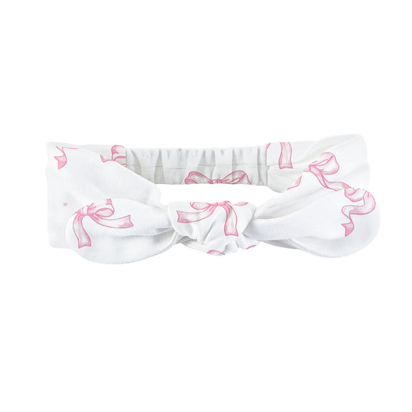 Pretty Bows Pink Printed Headband