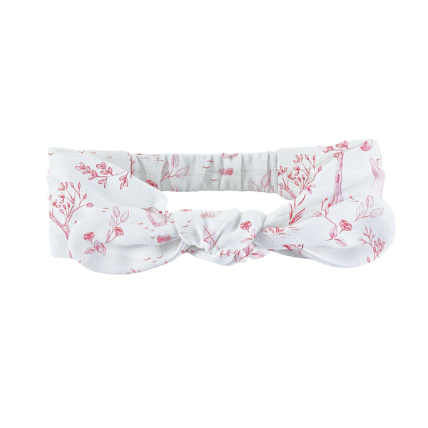 Toile De Jouy Pink Printed Headband