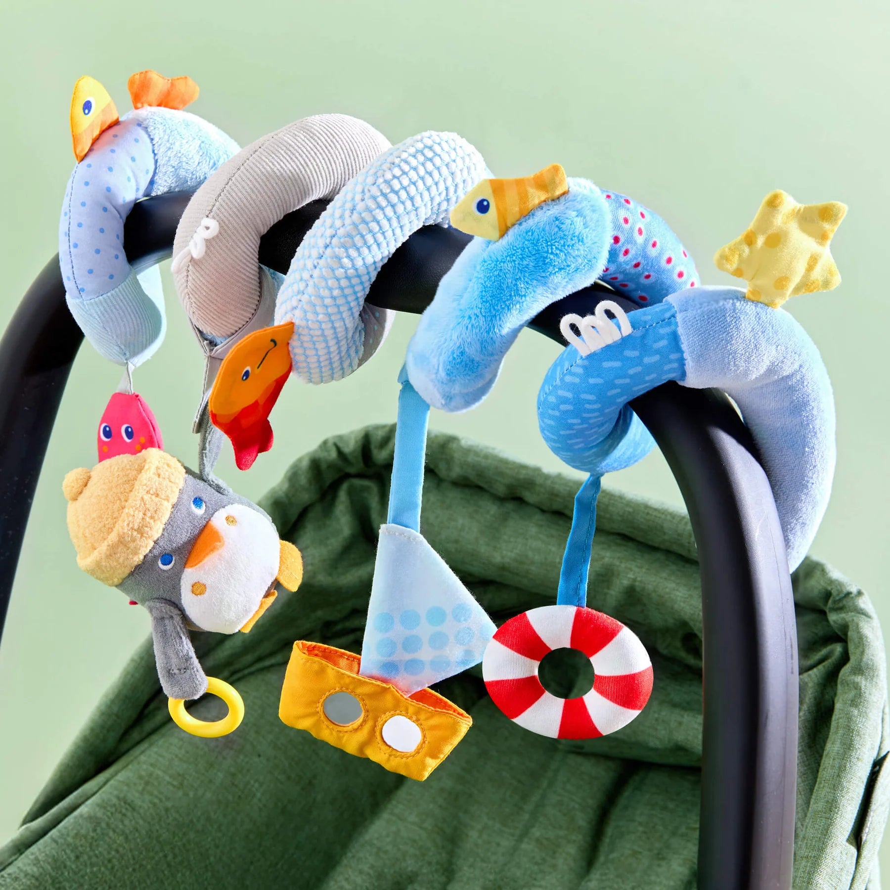 Haba Penguin Activity Spiral Stroller & Car Seat Toy