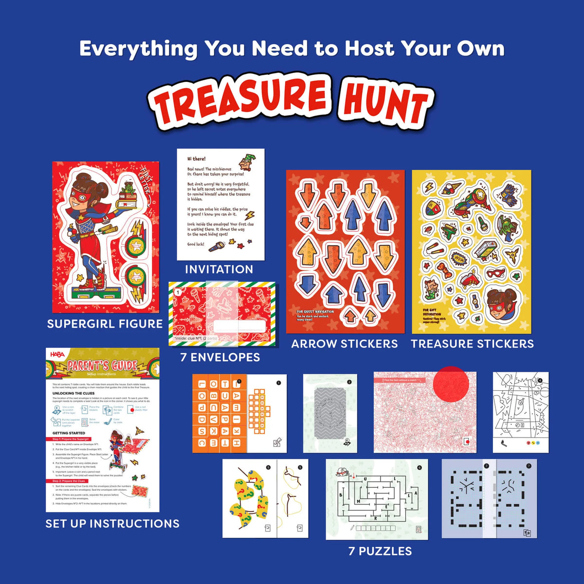 Haba Super Girls Treasure Hunt Party Game