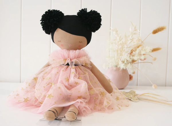 Halle Ballerina Doll 48cm - Light Brown & Ebony