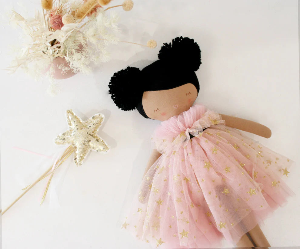 Halle Ballerina Doll 48cm - Light Brown & Ebony