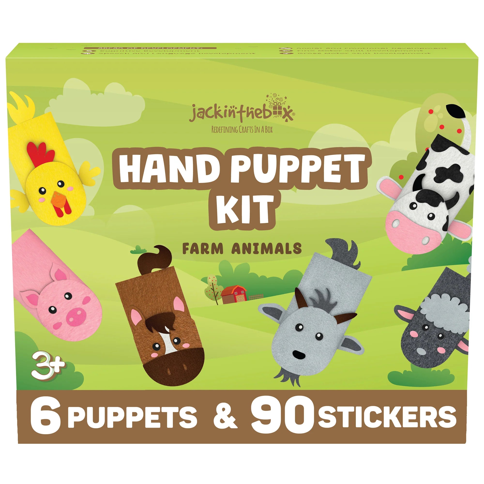 Hand Puppet Kit - Farm Animals