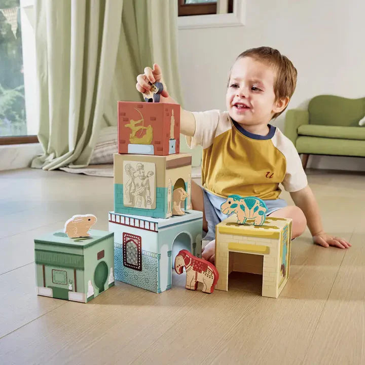 Hape Museum Nesting Blocks, Official The Met Licensed Toy
