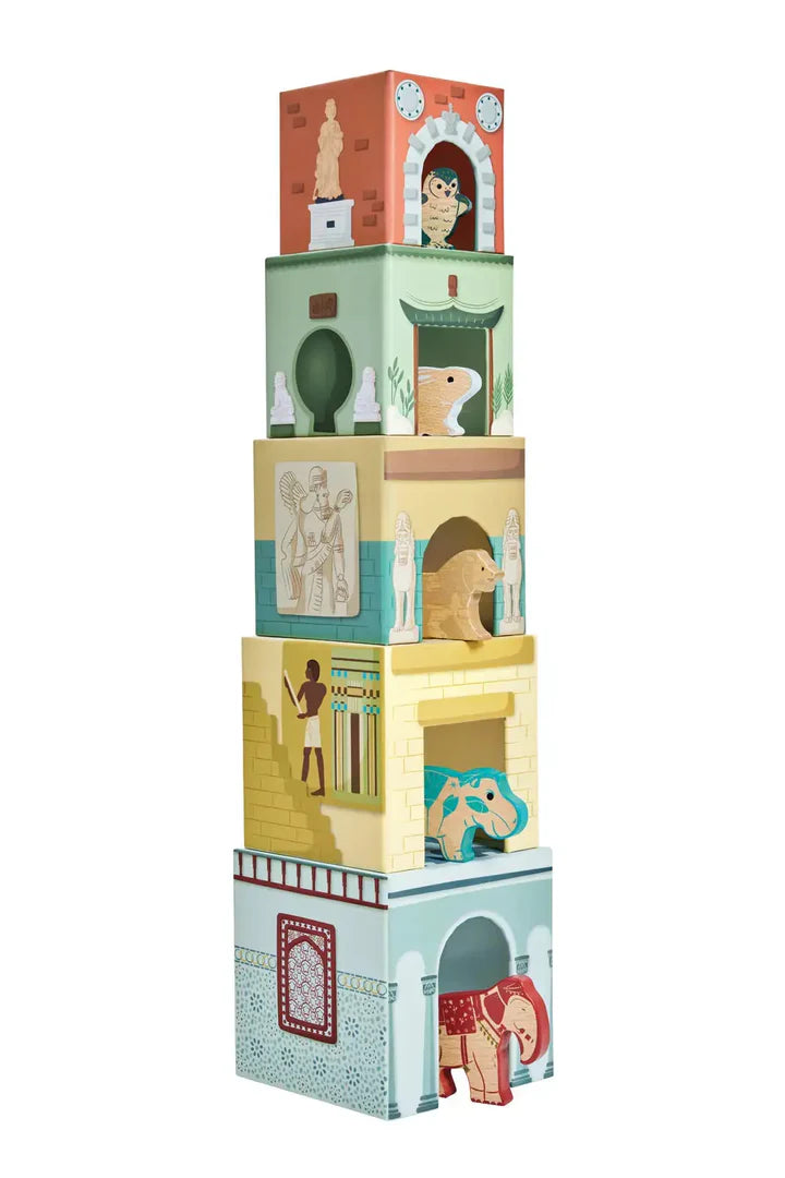 Hape Museum Nesting Blocks, Official The Met Licensed Toy