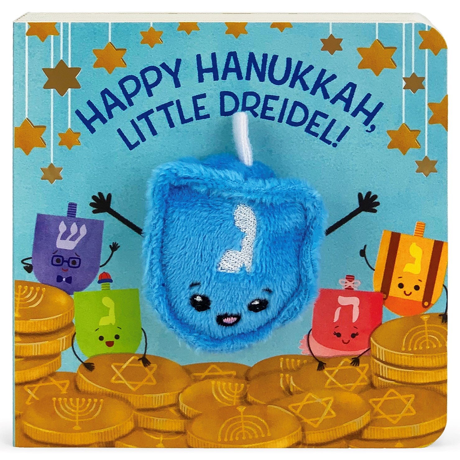 Happy Hanukkah, Little Dreidel Finger Puppet Book