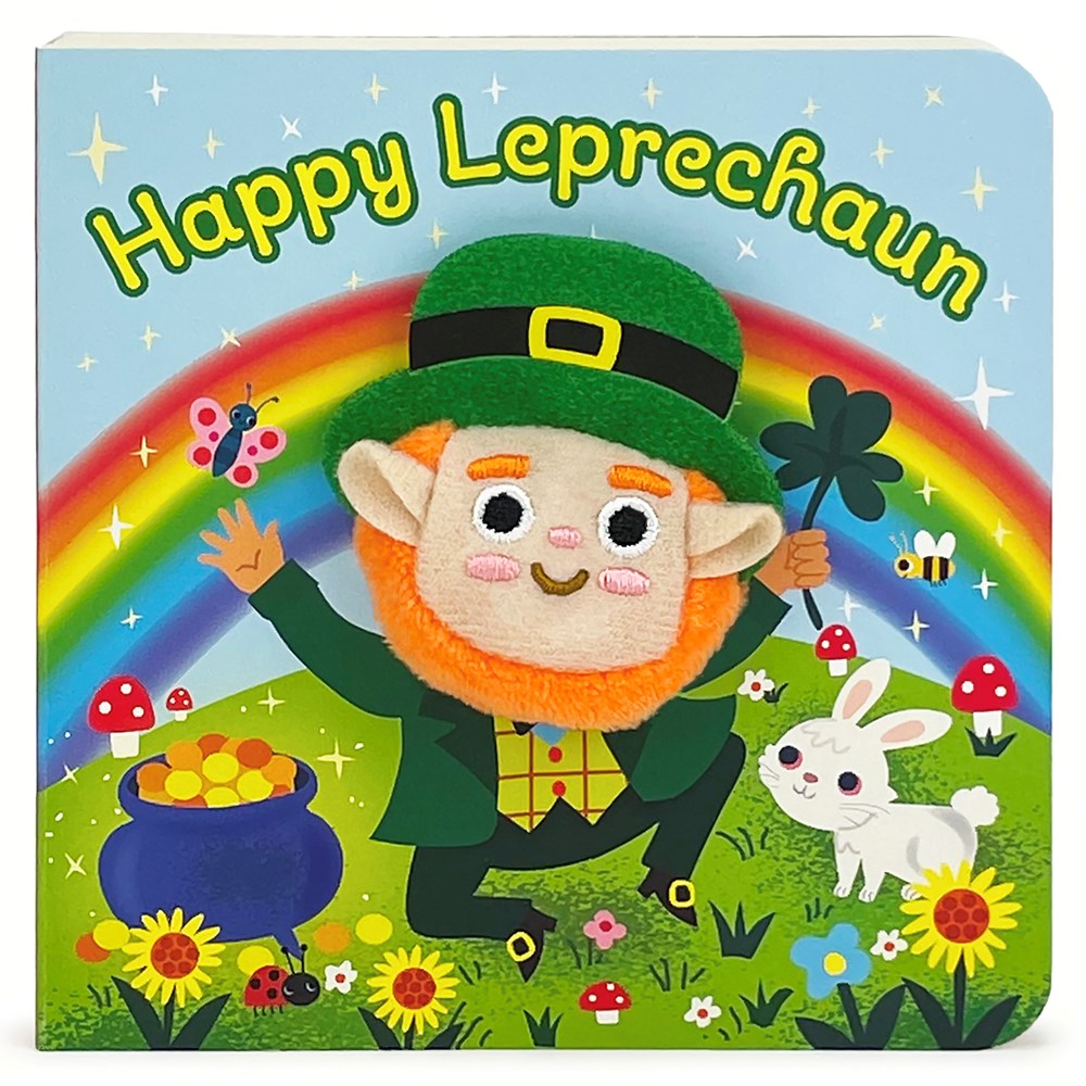 Happy Leprechaun Finger Puppet Book