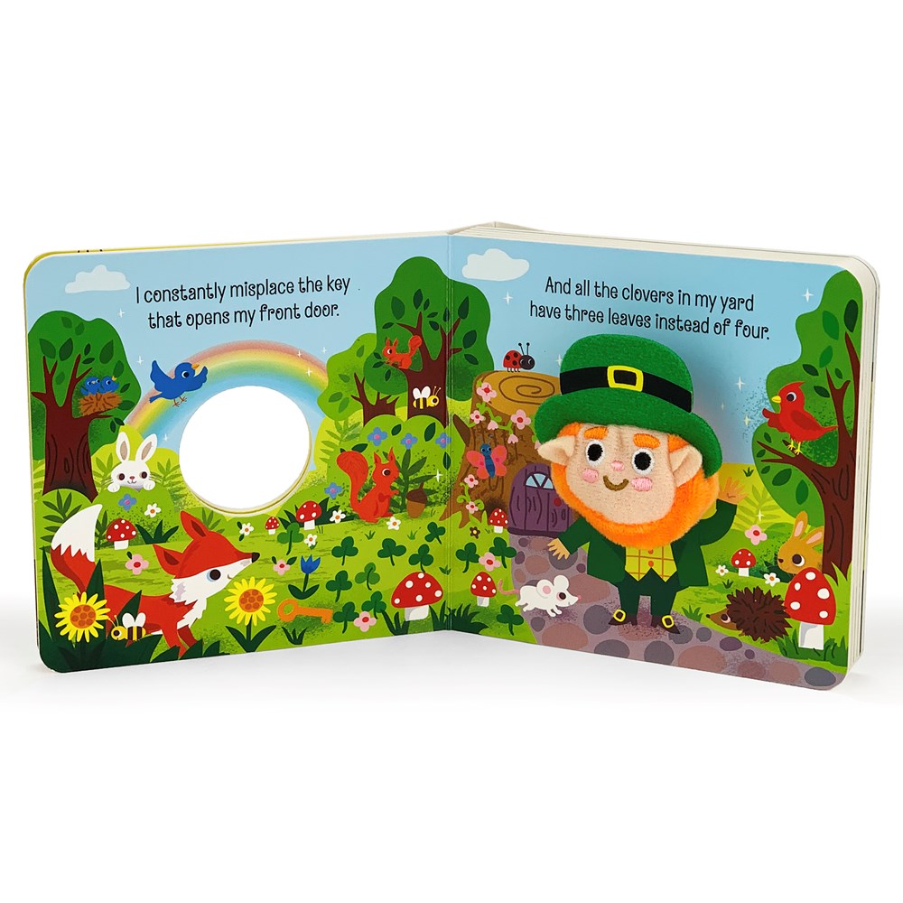 Happy Leprechaun Finger Puppet Book