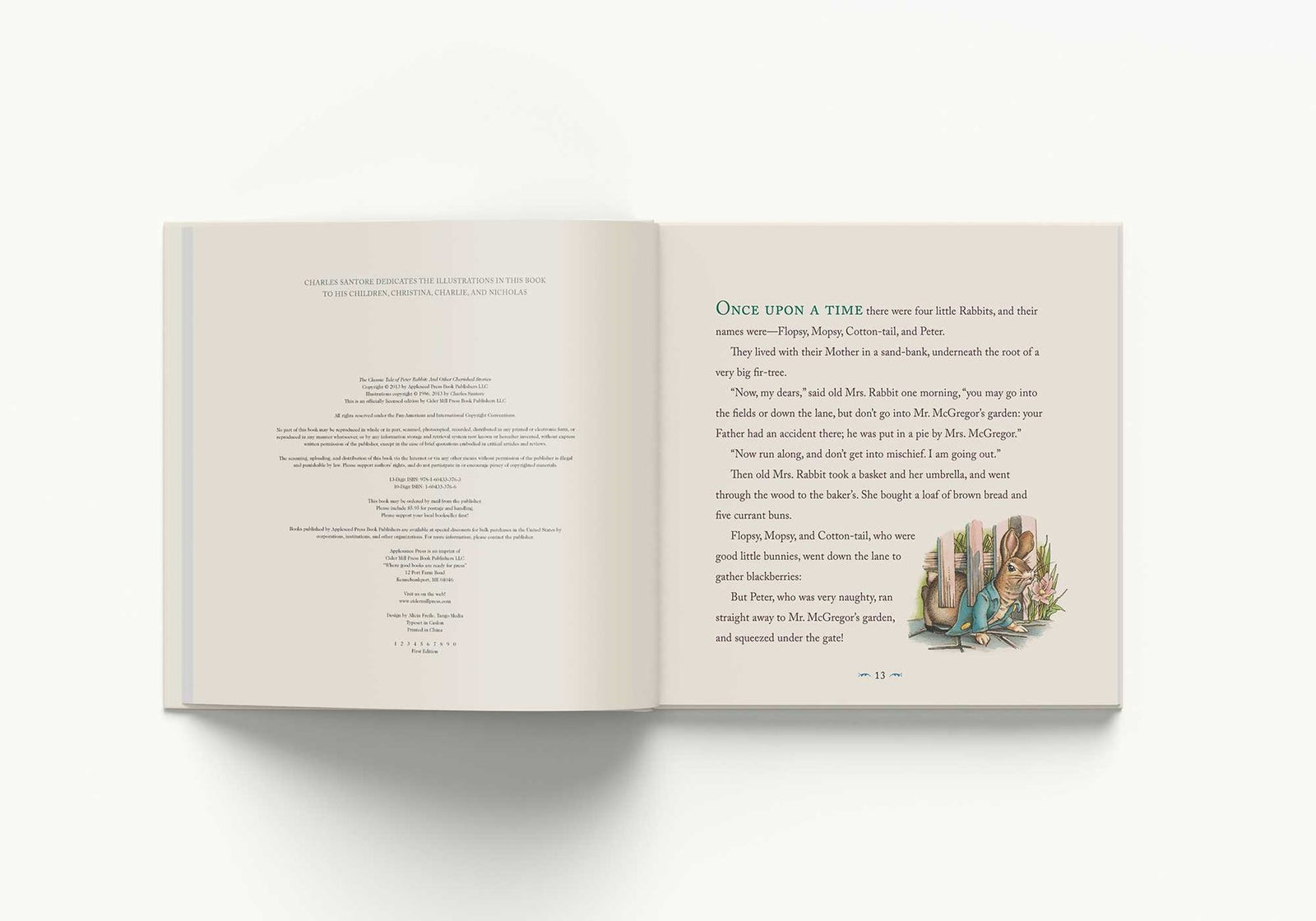 Harper Collins Focus The Classic Tale of Peter Rabbit Hardcover: The Classic Edition by acclaimed Illustrator, Charles Santore