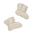 Heirloom Lace Alpaca Booties, Cloud