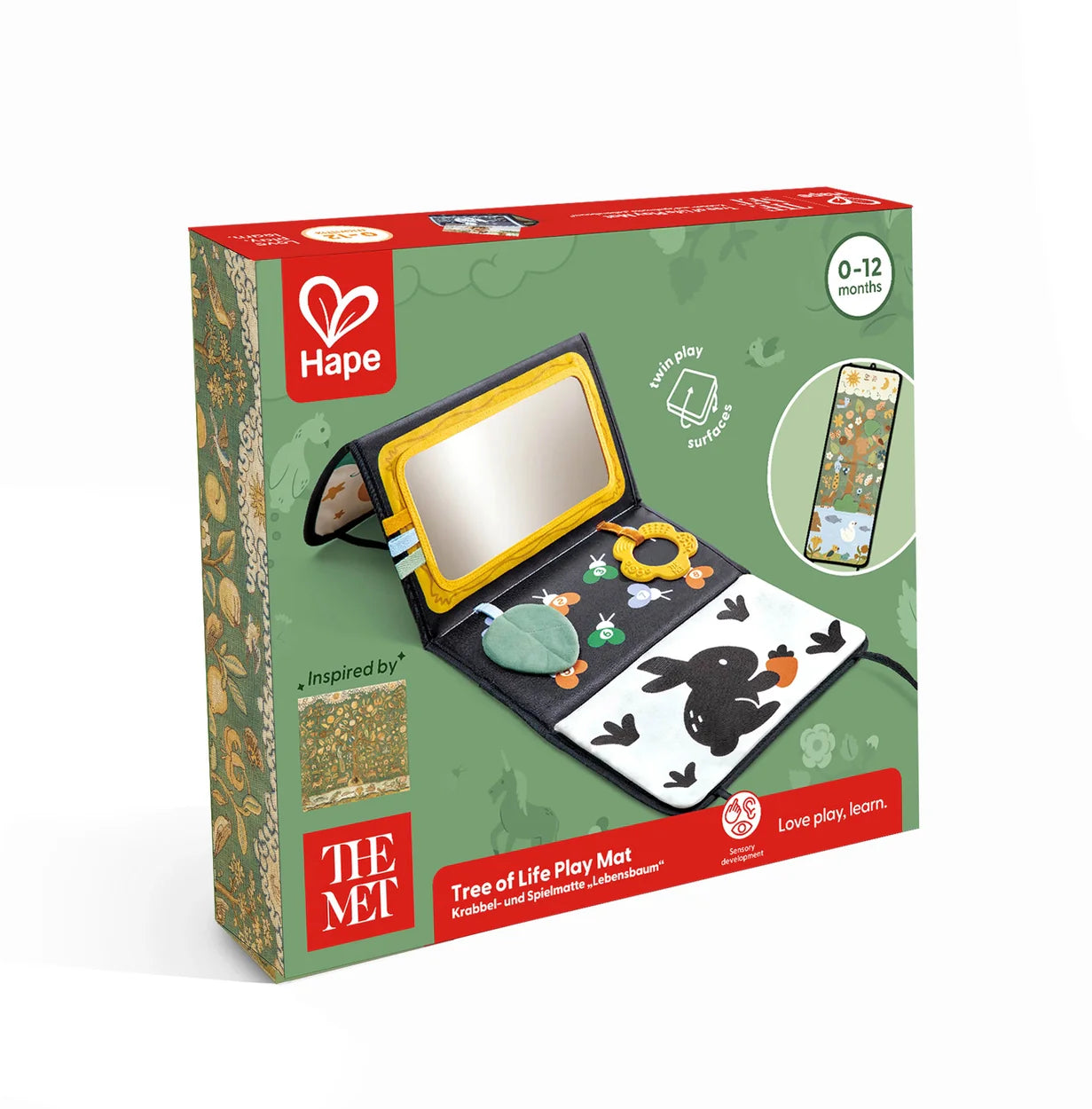 Hape High Contrast Gallery Mat, Official The Met Licensed Toy