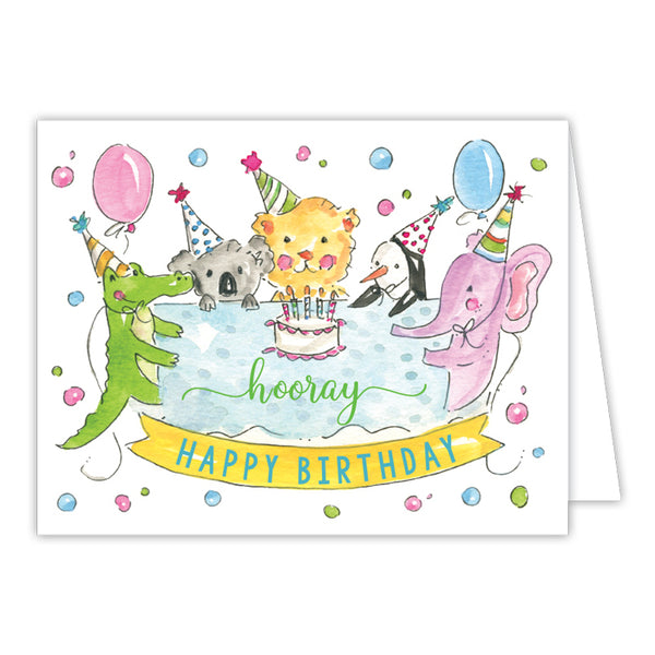 Card - Hooray Happy Birthday Party Animals